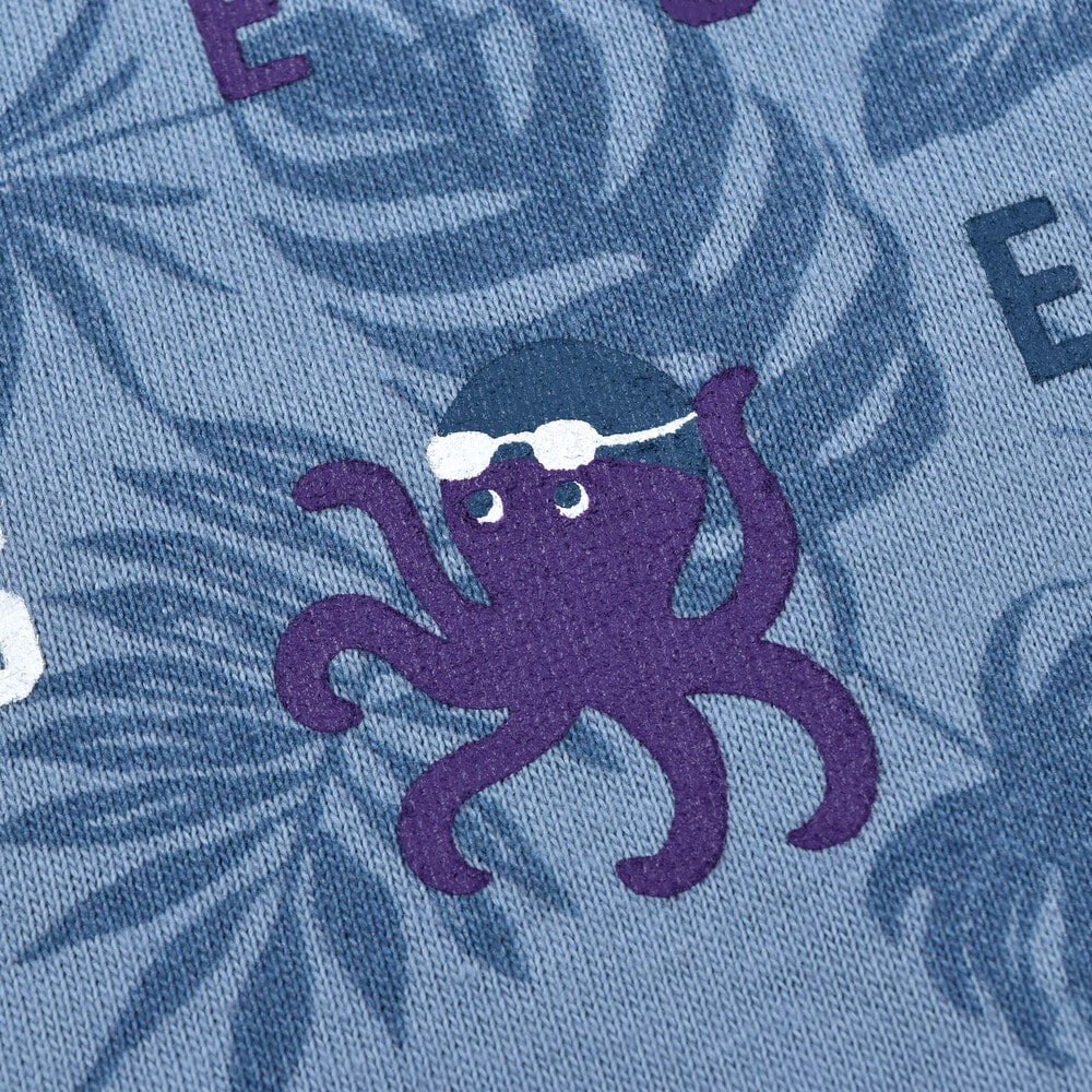 接触冷感 UV加工 】 海の生き物 魚 アニマル 刺繍 Tシャツ (80