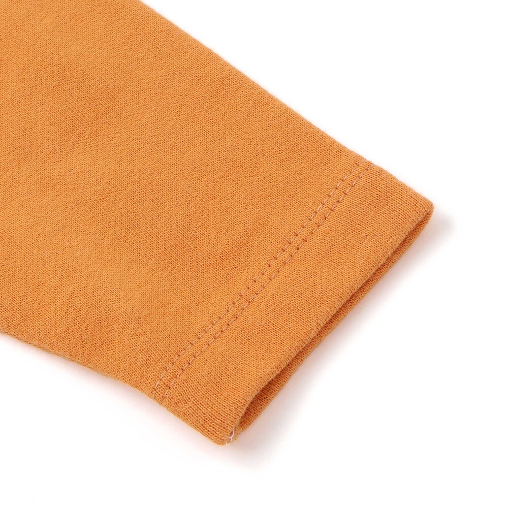 【絵本コラボ-はらぺこあおむし-】袖配色おしりパッチカバーオール(70~80cm) グリーン(リンゴ) 70cm