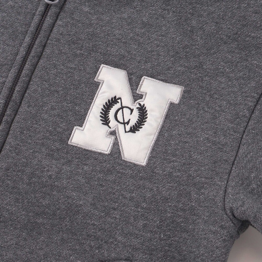 ロゴバッチ裏ジャギー裏毛スタジャン(110~150cm) グレー 110cm