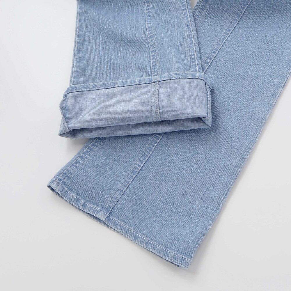 フリルストレッチデニムパンツ(110~150cm) ネイビー 110cm