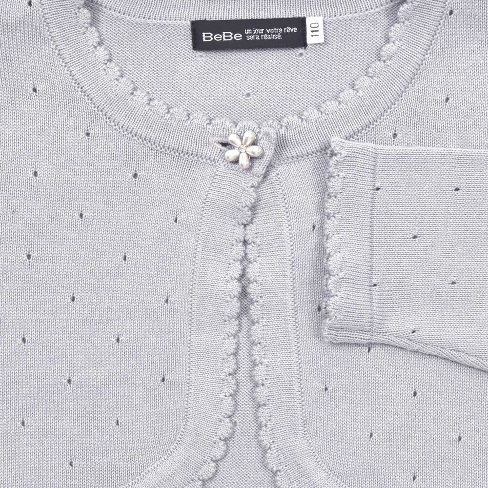 ニットボレロカーディガン(110~130cm) ネイビー 110cm