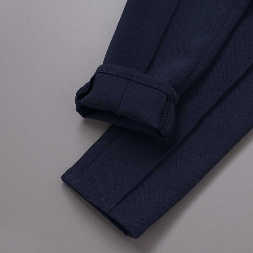 ダブルクロステーパードロングパンツ(110~160cm) ブラック 110cm