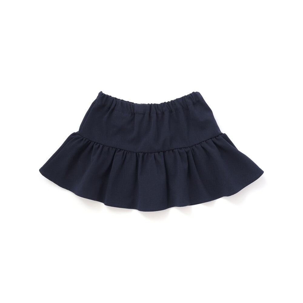 リムーバブルスカートオックスフレアロングパンツ(100~150cm) ネイビー 100cm