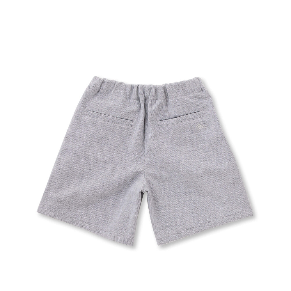 ヘリンボンダブルボタンキュロットパンツ(90~150cm) ブラウン 90cm