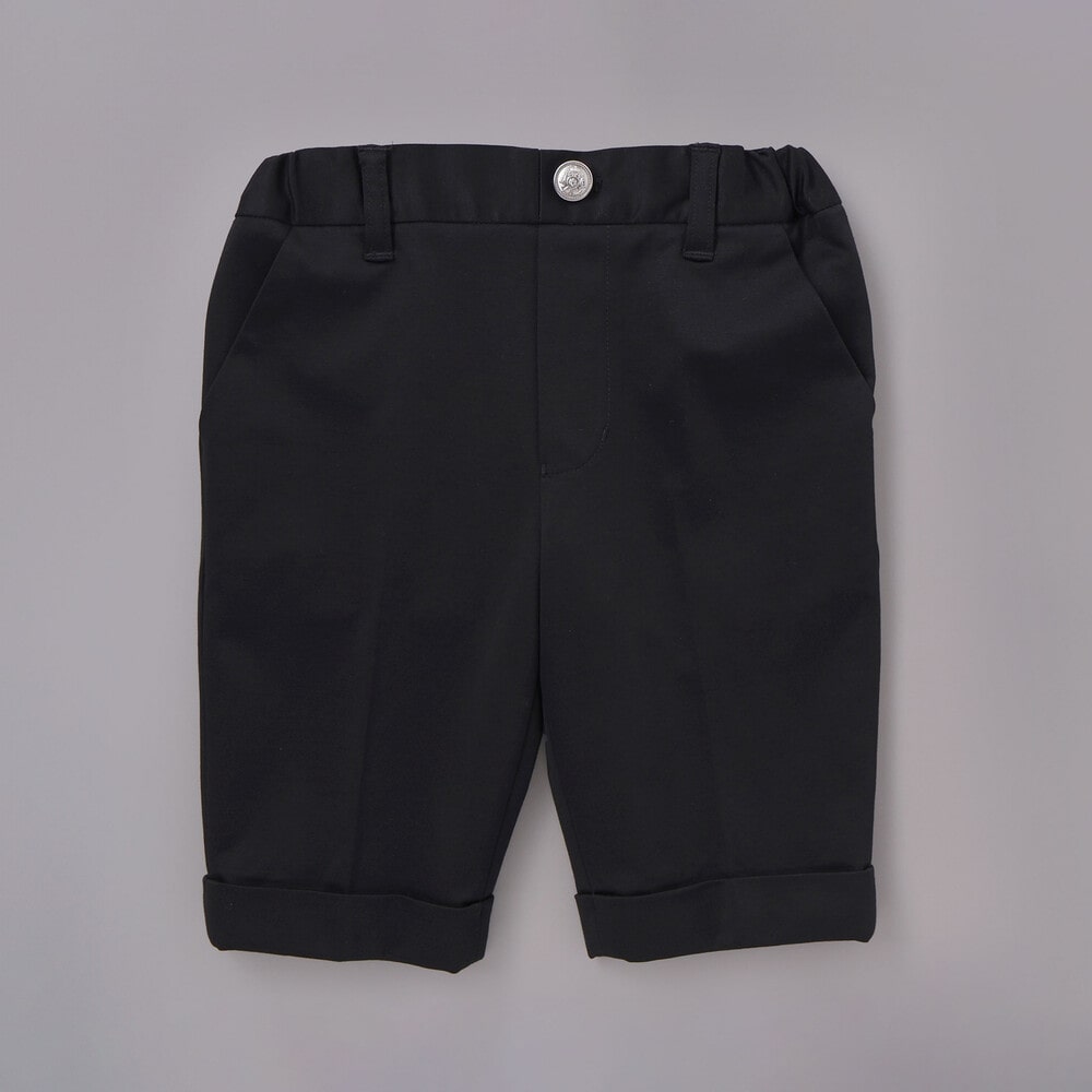 モクロディ裾ダブルハーフパンツ(110~130cm) ネイビー 110cm