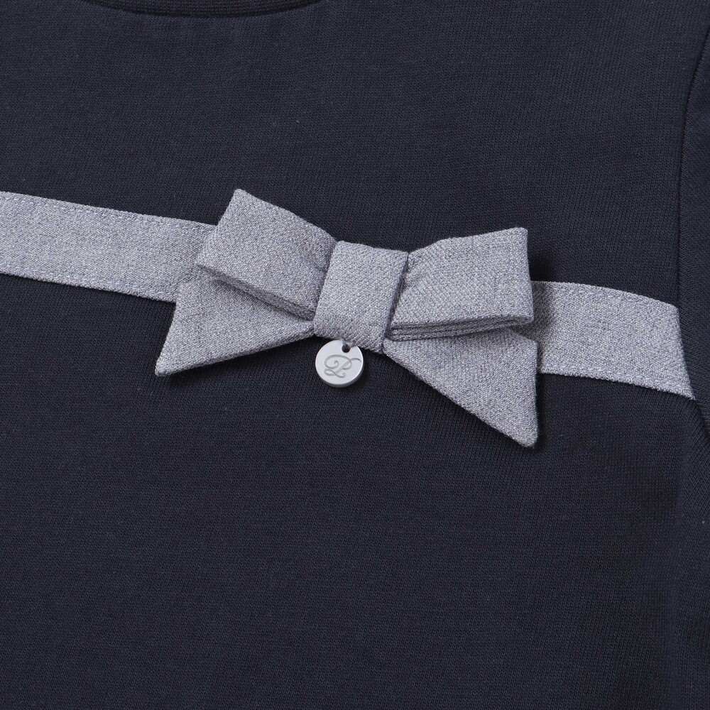 【限定商品】リボン長袖Tシャツ+キュロットセットアップ(95~150cm) ピンク系 95cm