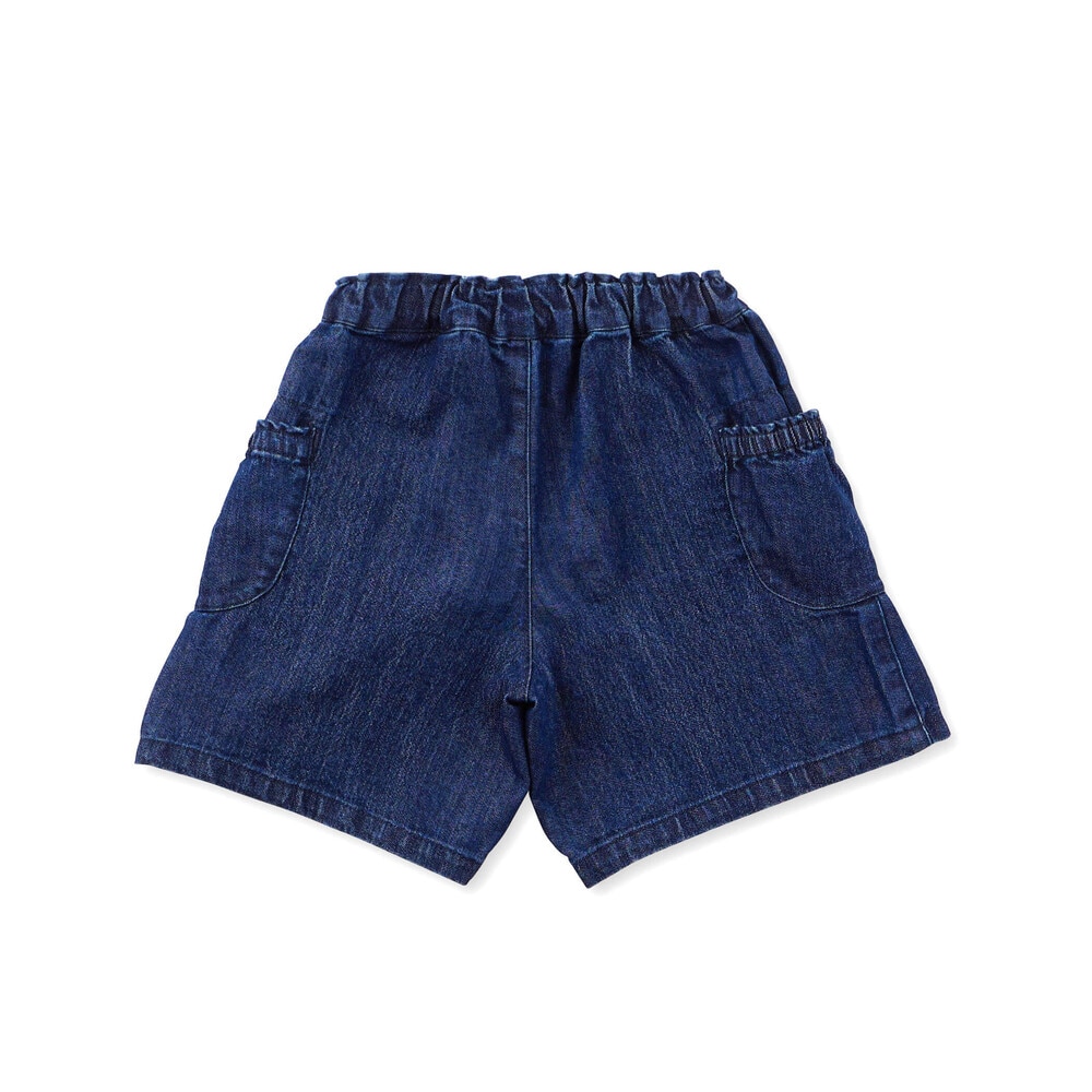 【限定商品】ストレッチデニムキュロットパンツ(95~160cm) 【LIMITED EDITION】 ブルー 95cm