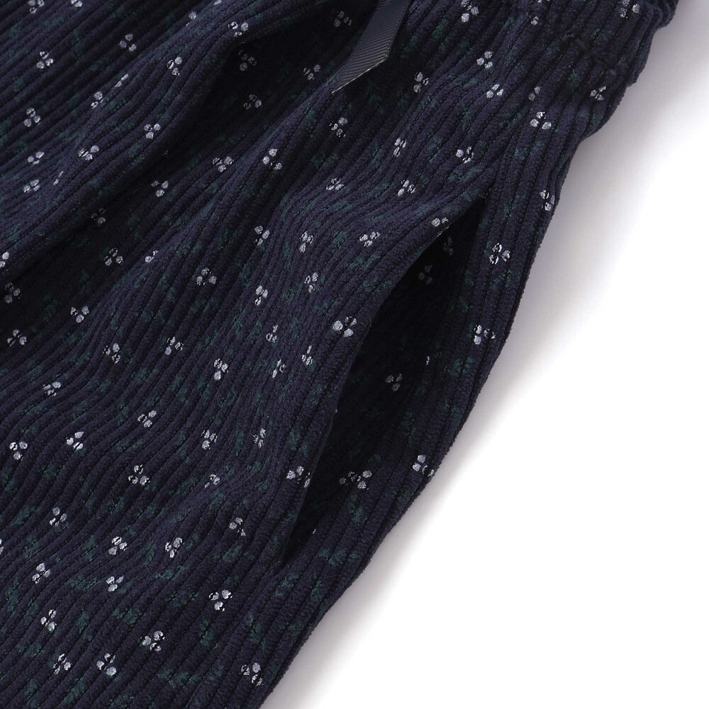 【限定商品】コールテン花柄&粒柄キュロット(95~150cm) ブラック系 95cm