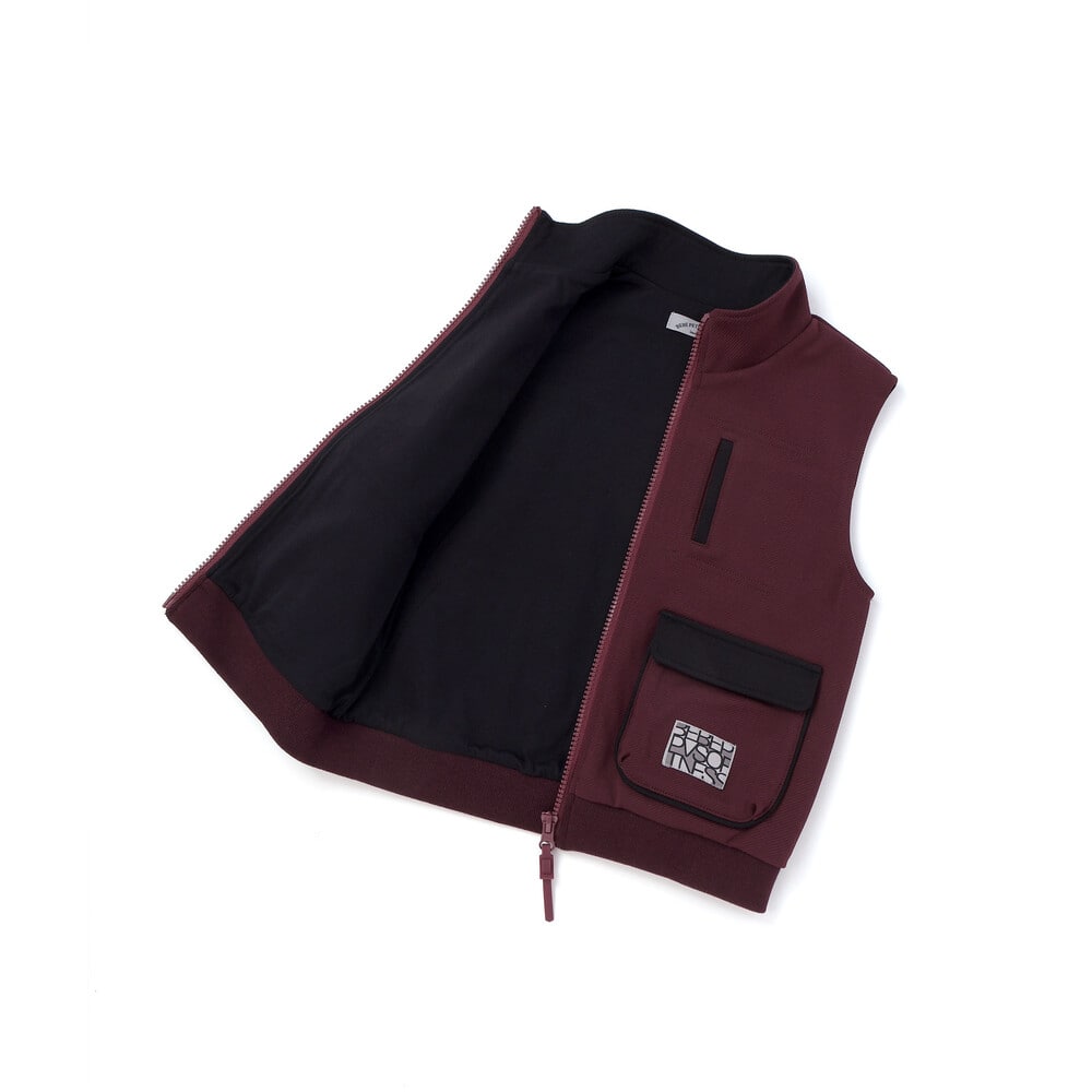 【限定商品】フラップポケットベスト(95~150cm) ボルドー 95cm