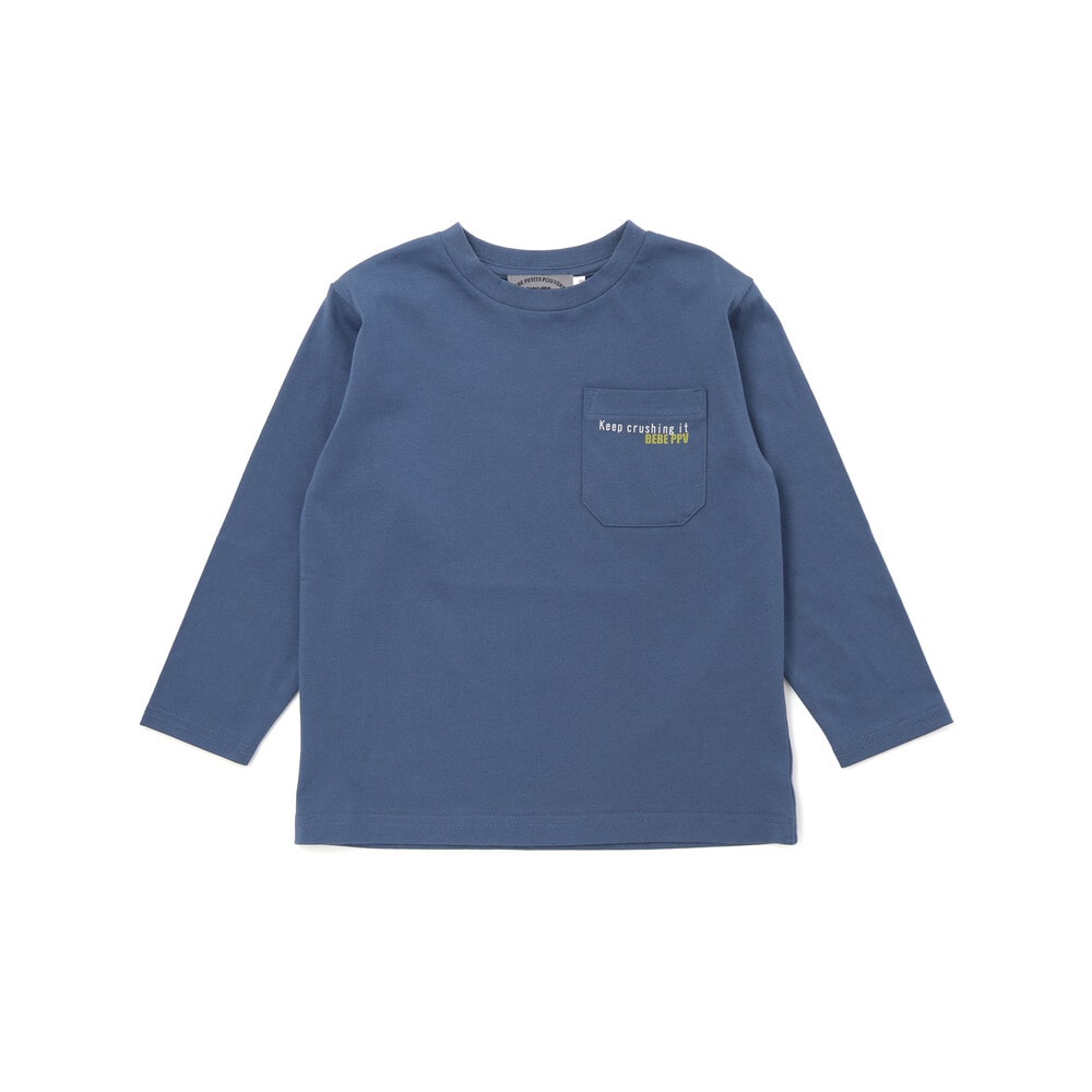 【限定商品】サッカーバックプリントロングTシャツ(95~160cm) ホワイト 95cm