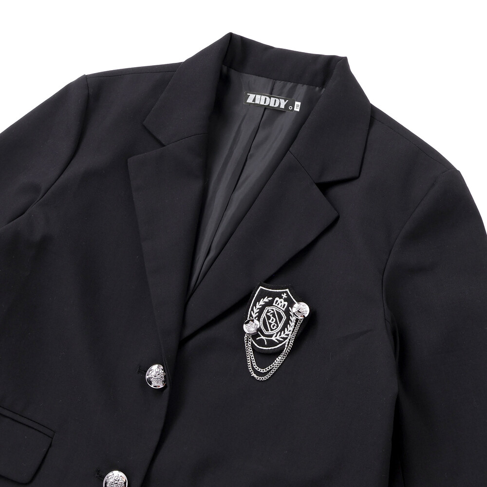 エンブレムジャケット(140~160cm) ブラック 140cm