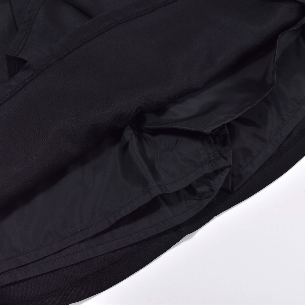 【ニコ☆プチ掲載】 プリーツ 巻き スカート パンツ(130cm~160cm) ブラック 130cm