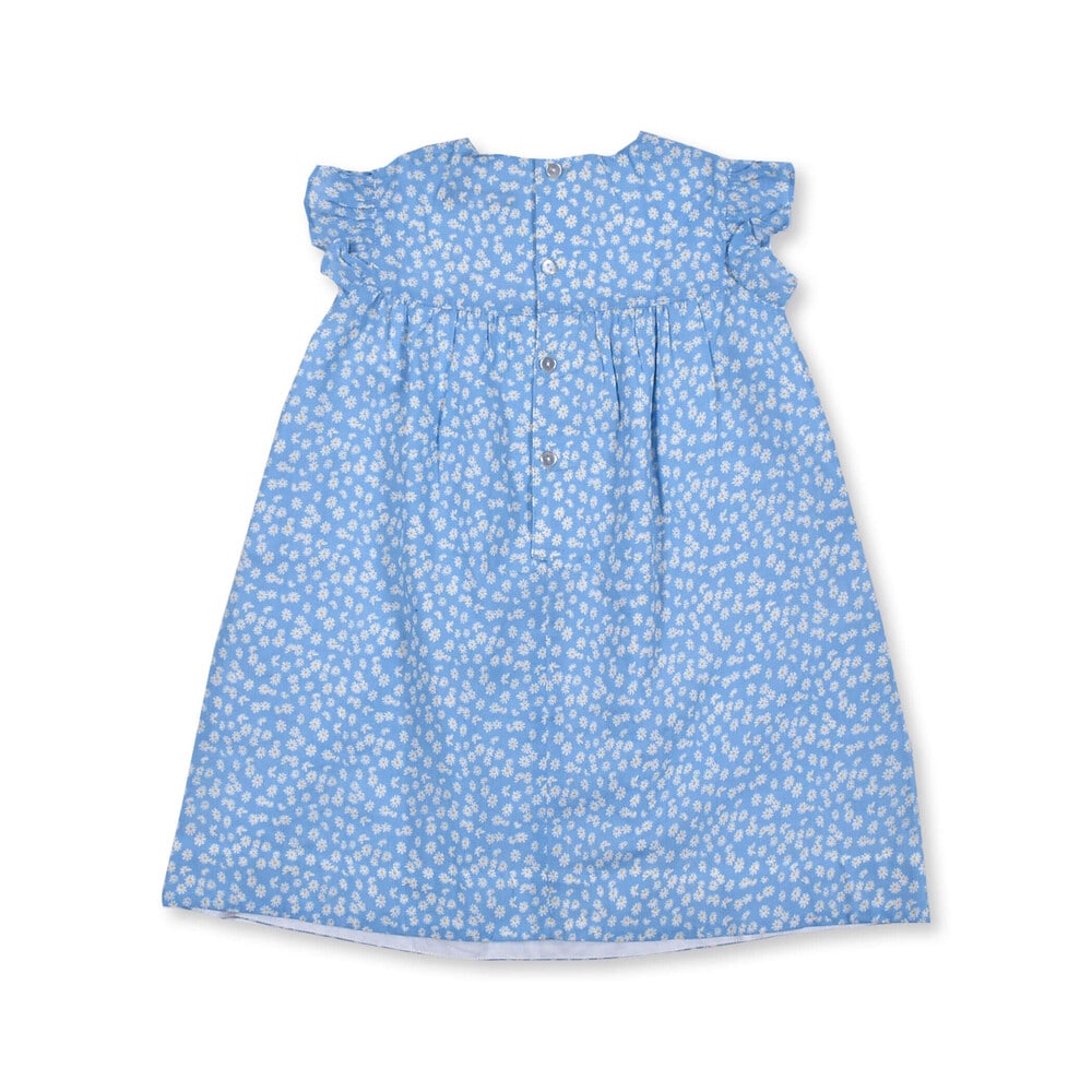 お揃い マーガレット 花柄 フリル 袖 ワンピース 95 150cm 95cm ブルー系 ワンピース 子供服べべの公式通販サイト Bebe Mall