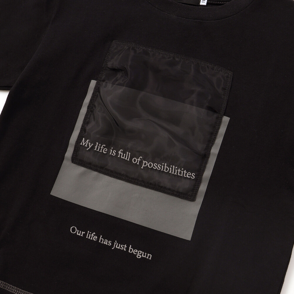 オーガンジーポイントTシャツ(95~160cm) ホワイト 160cm