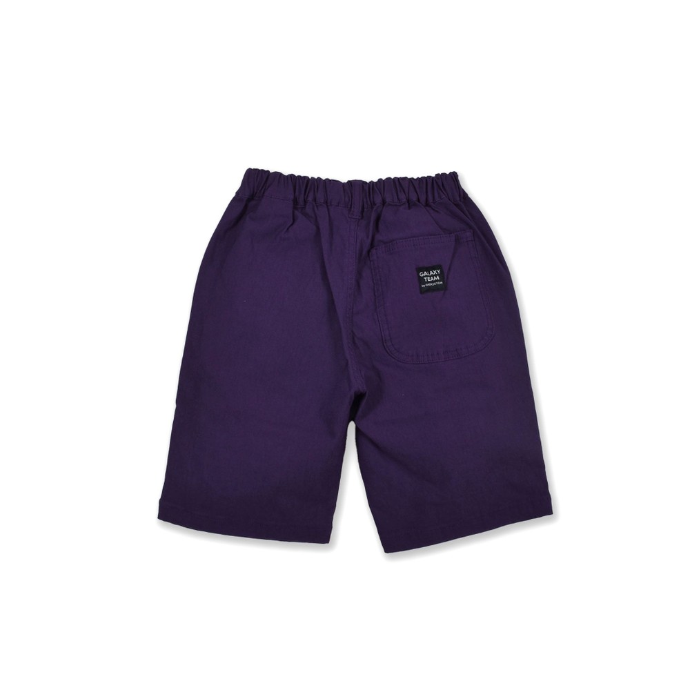 ワッペン デザイン ストレッチ パンツ(120~160cm) パープル 160cm