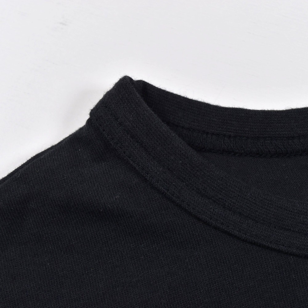 日本製 コットン Tシャツ(120cm~160cm) ブラック 120cm