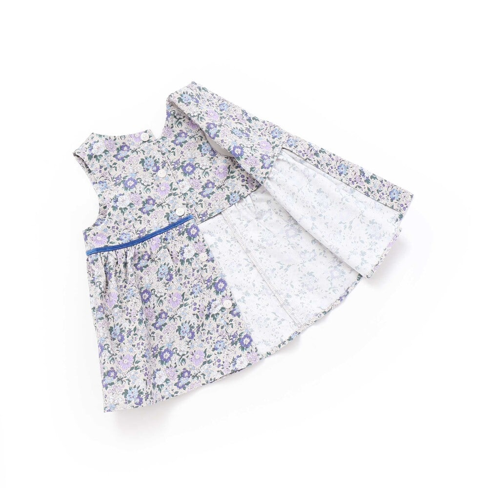 【お揃い】【日本製】リバティ(Clare Rich)シャツコールワンピース+ブルマ付きベビー(70~90cm) ピンク系 S