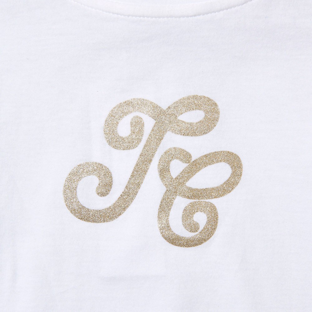 TCロゴ グリッター プリント 半袖 Tシャツ (90~140cm) ネイビー 90cm