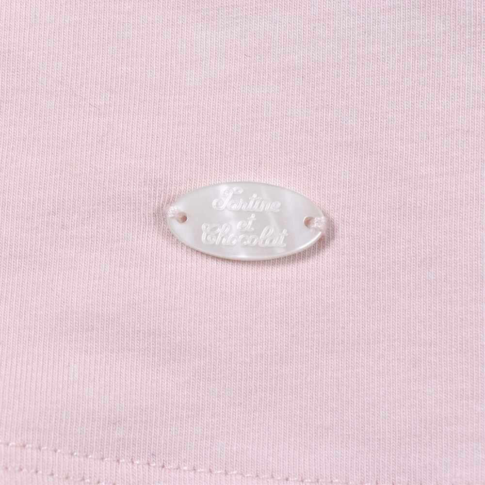 シフォン 袖 フリル Tシャツ (90~140cm) ピンク 140cm