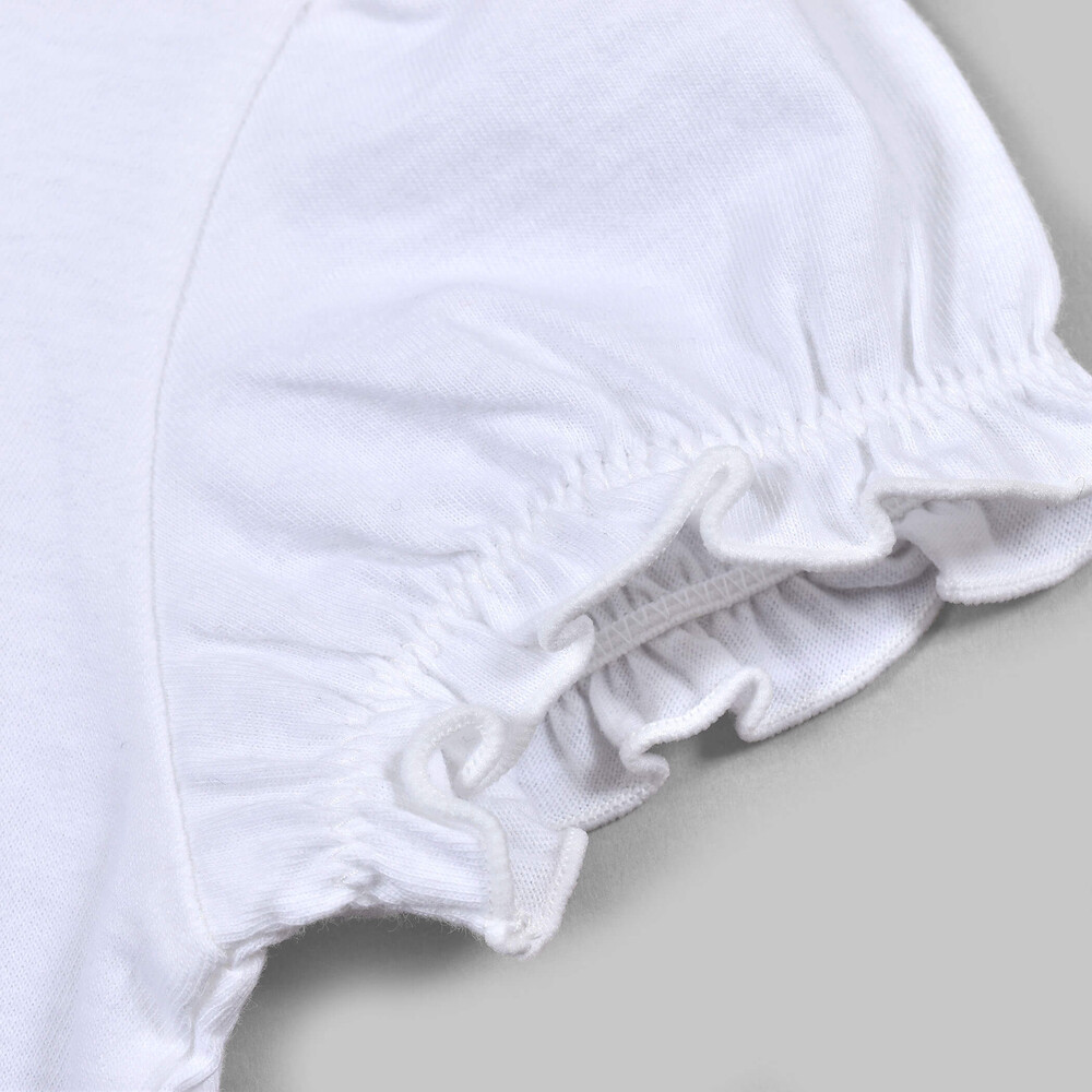 TC ロゴ ラインストーン パフスリーブ Tシャツ (90~140cm) ネイビー 110cm