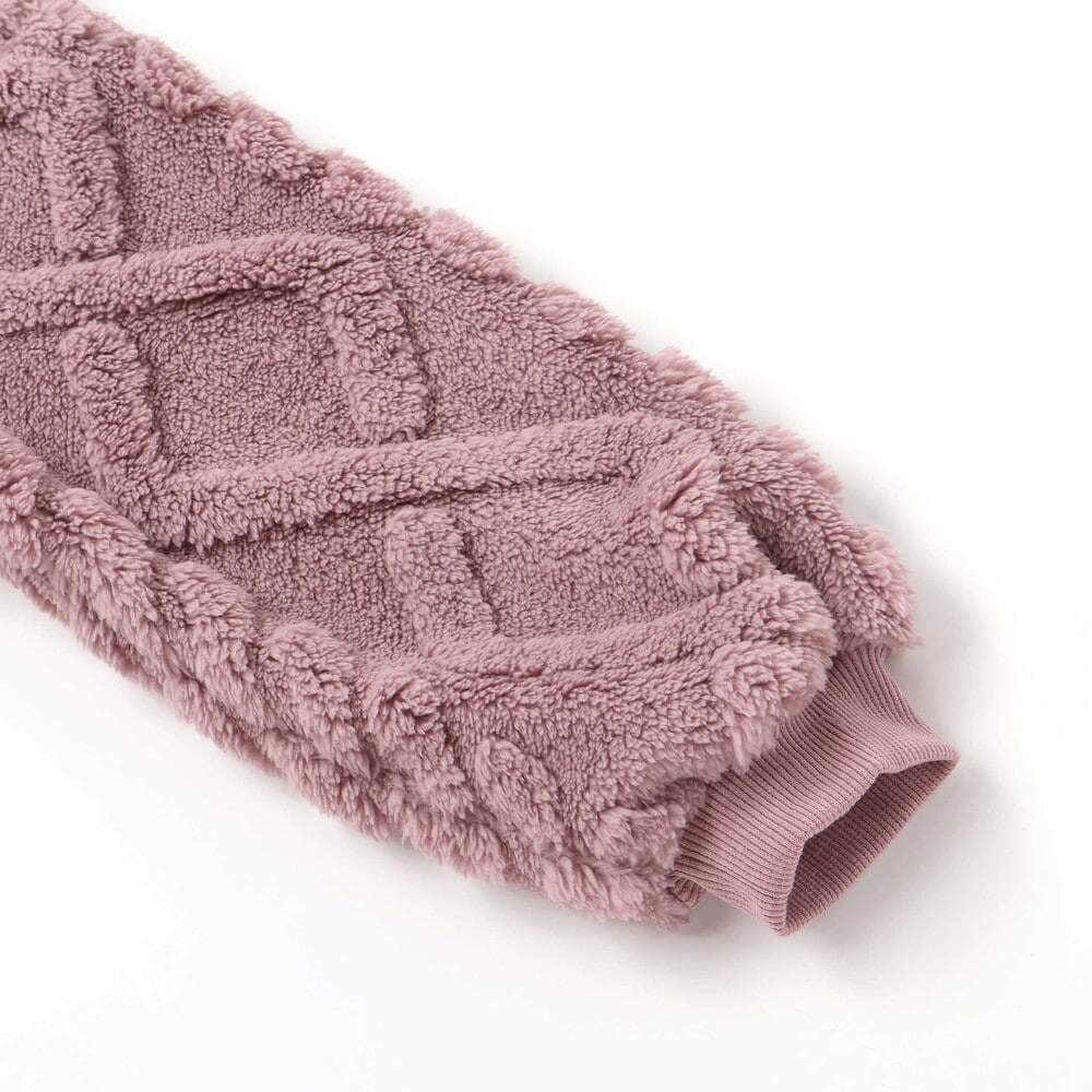 【お揃い】ケーブルボアxタータンチェックワンピース(80~130cm) オフホワイト 80cm