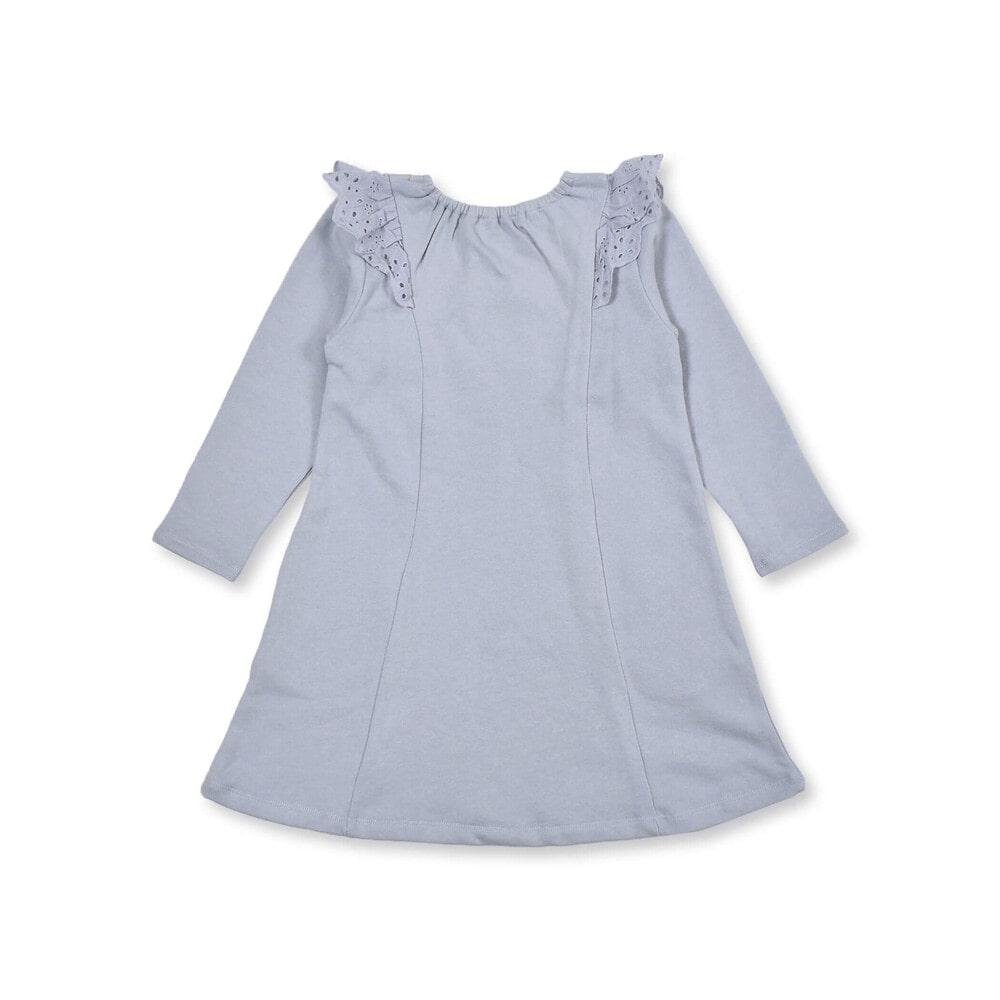 レース フリル ネックレス ワンピース (80~130cm) ブルー 130cm