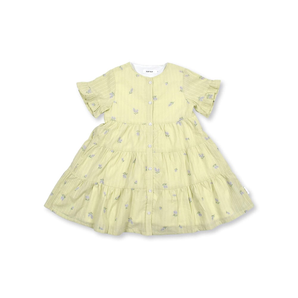 チューリップ ラベンダー ドビー ワンピース (90~130cm) ホワイト系 110cm