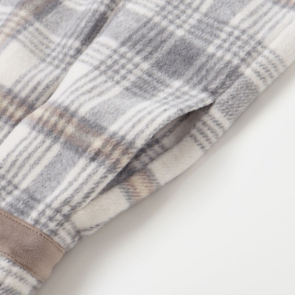 【お揃い】襟付きタックスカートチェックジャンパースカート(90~130cm) ボルドー×ネイビー系 90cm