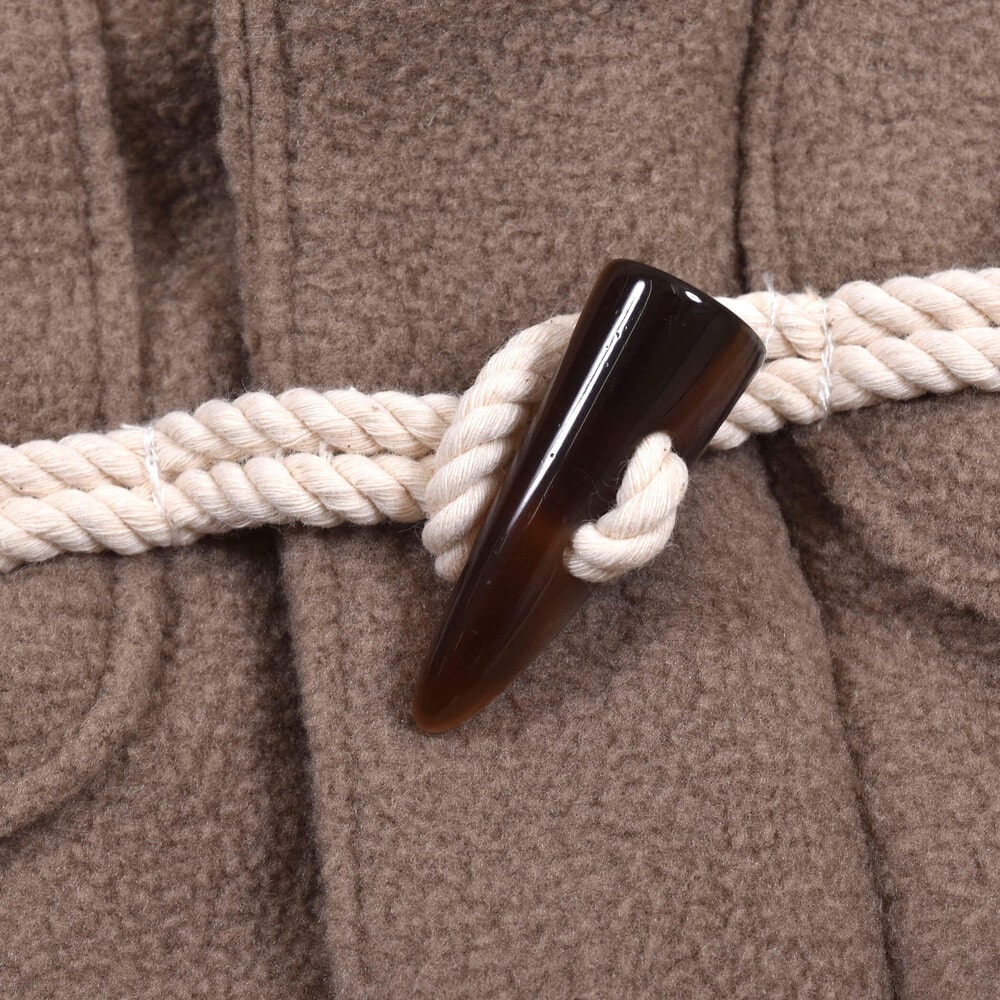 ふかふか 裏 ボア ダッフルコート (80~130cm) レッド 100cm