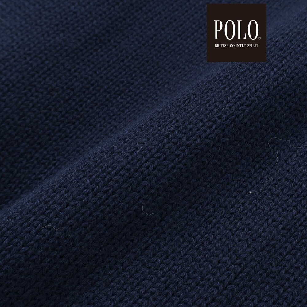 【POLO BCS(ポロ・ビーシーエス)×SLAP SLIP】シンプルニットカーディガン(80~130cm) オフホワイト 80cm