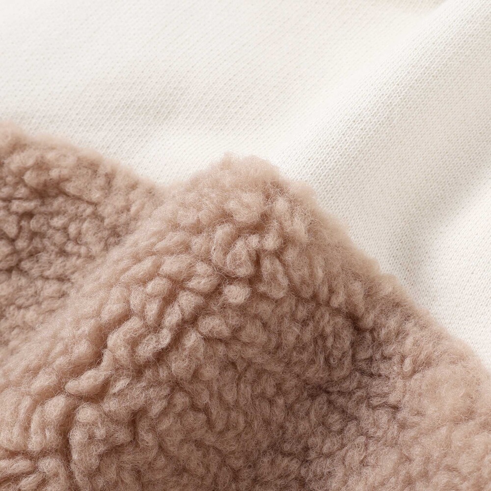 恐竜クマウサギアニマルフェイスボア切り替えトレーナー(80~120cm) ピンク(ウサギ) 80cm