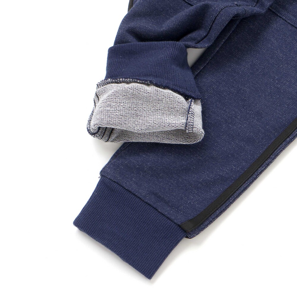 切替サイドラインロングパンツ(80~130cm) ネイビー 80cm