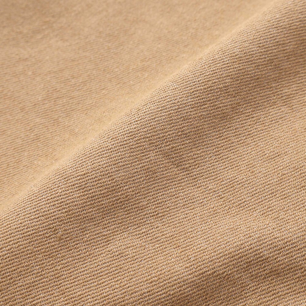 刺しゅう裏起毛ストレッチデニム&ツイルロングパンツ(80~130cm) ベージュ 80cm