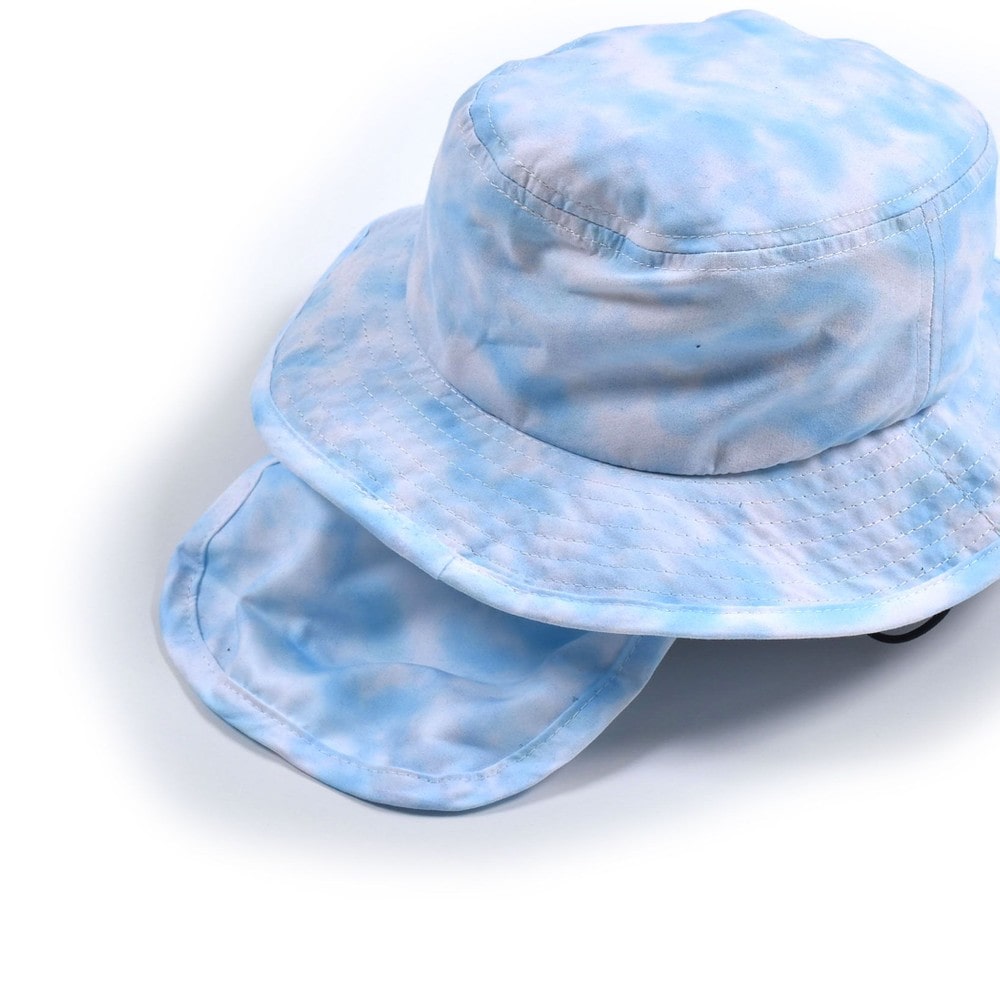 タイダイ柄 アウトドア ハット(50~54cm) ブルー M(54cm)