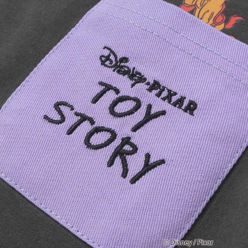 【トイ・ストーリー(Toy Story)コレクション】キャラクタープリントバイカラー半袖Tシャツ(80~130cm) ホワイト 80cm