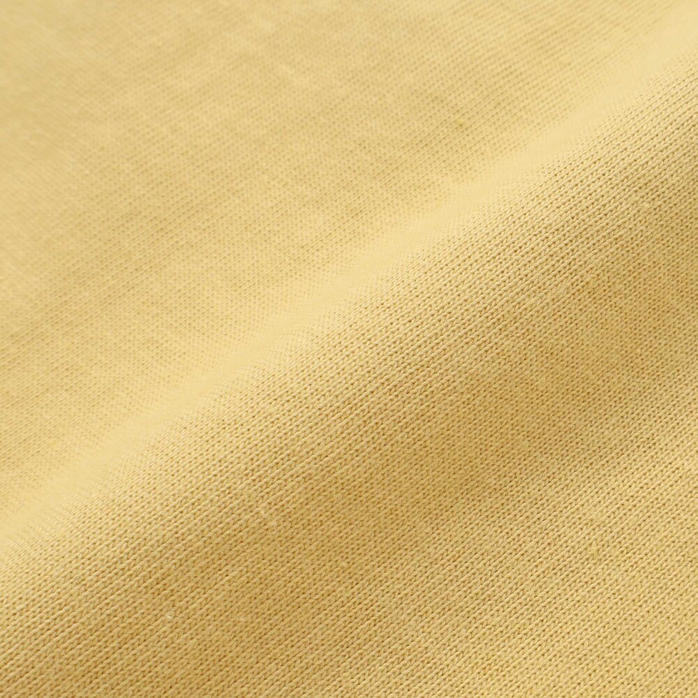 電車モチーフチェック切り替え長袖Tシャツ(80~130cm) イエロー 80cm