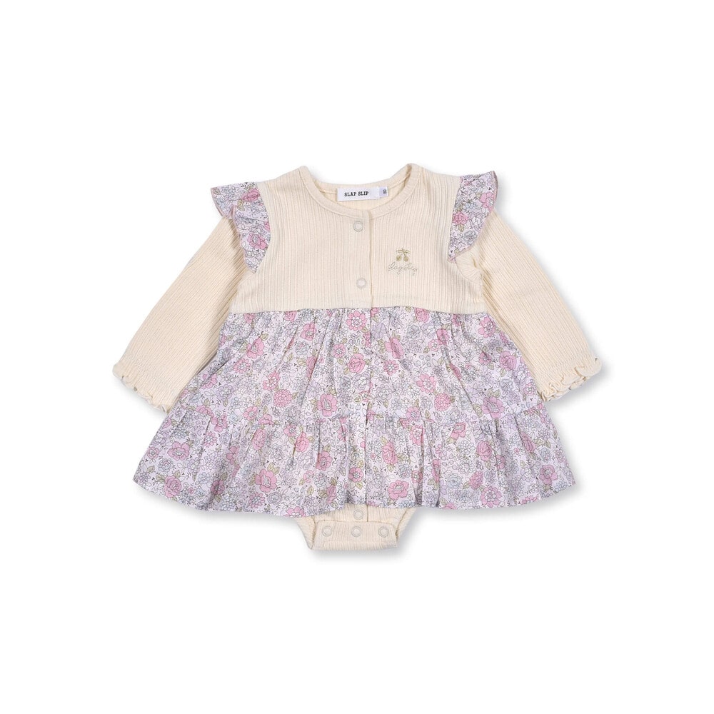 花柄 フリル ラメ 刺繍 ワンピース風 ロンパース ベビー (70~80cm)(70cm ネイビー系): 新生児/ベビー-子供服べべの公式通販サイト  「BEBE MALL」