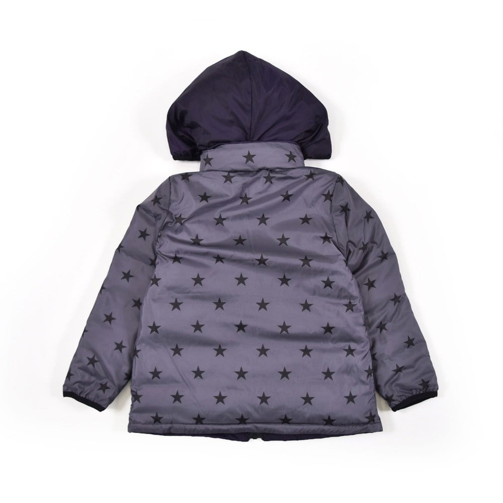 リバーシブル 星柄 ダウン コート（100cm～140cm）(100cm グリーン