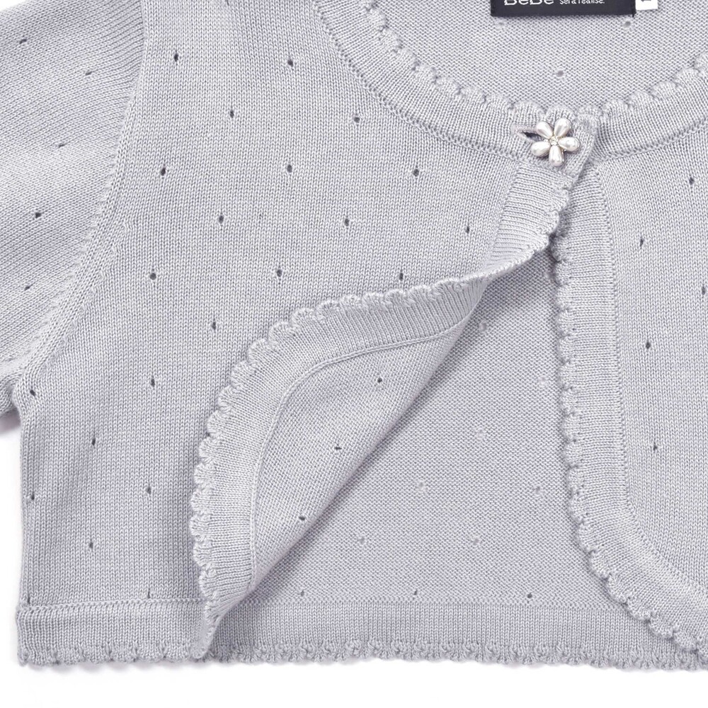 ニットボレロカーディガン(110~130cm) ネイビー 110cm