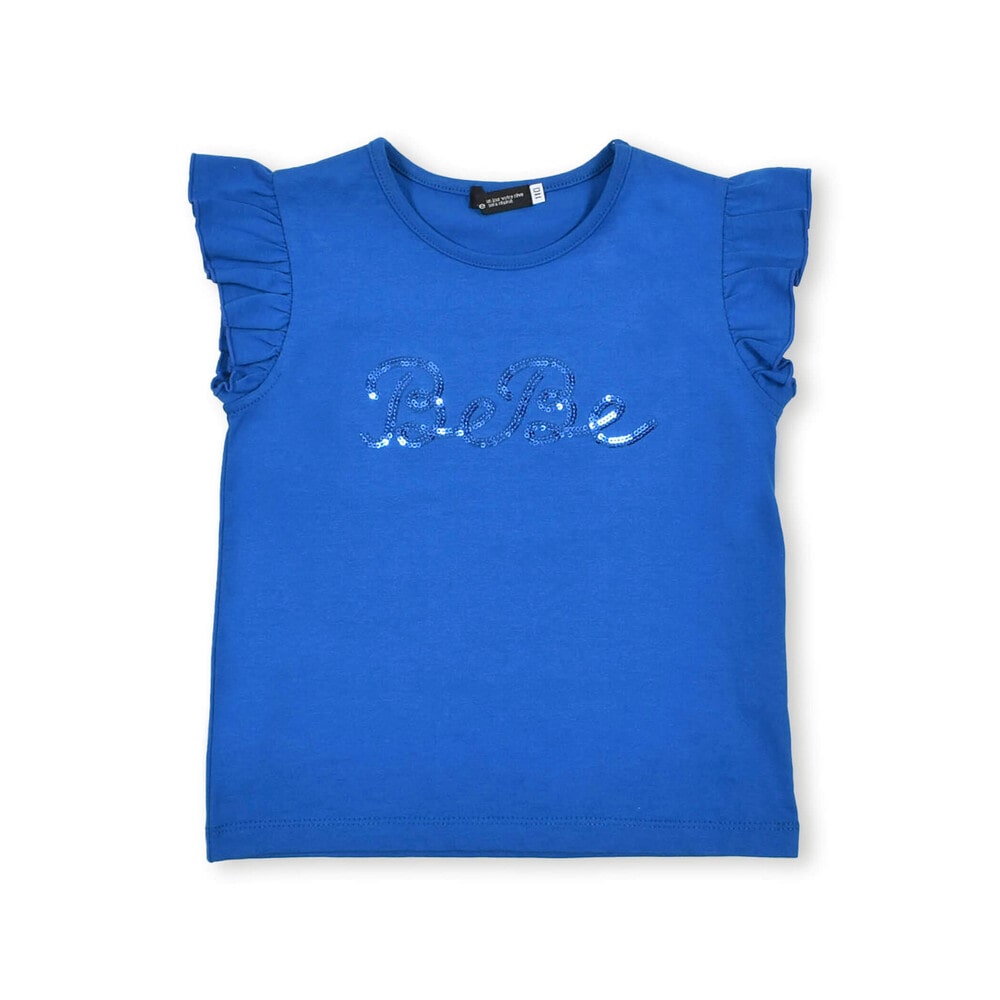スパンコールロゴプリントTシャツ(100~150cm)(100cm ブルー): トップス