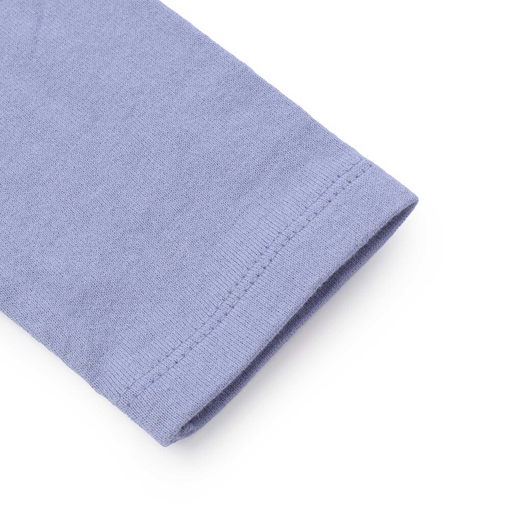 【抗菌・防臭】Rabbitレースプリント裾スカラップ天竺長袖Tシャツ(90~130cm) オフホワイト SS(90-100cm)