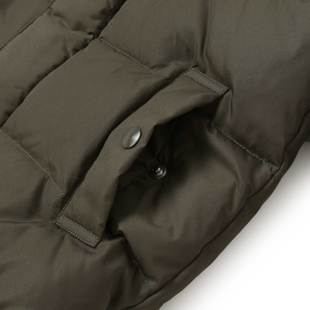 【限定商品】ワッペン付きタフタダウンコート(95~160cm) グリーン 95cm