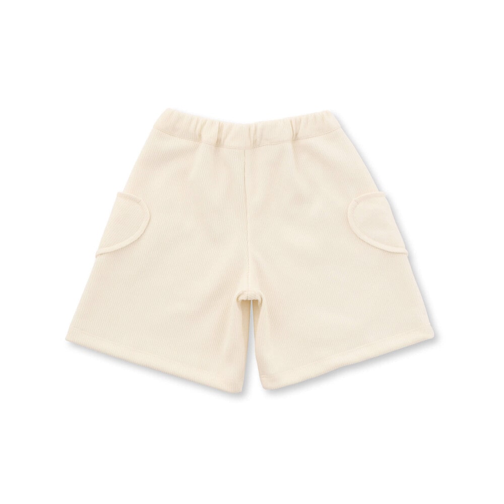 【限定商品】ハートポケットニットコールキュロットパンツ(95~160cm) 【LIMITED EDITION】 オフホワイト 110cm