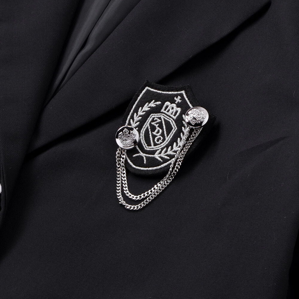 エンブレムジャケット(140~160cm) ブラック 140cm