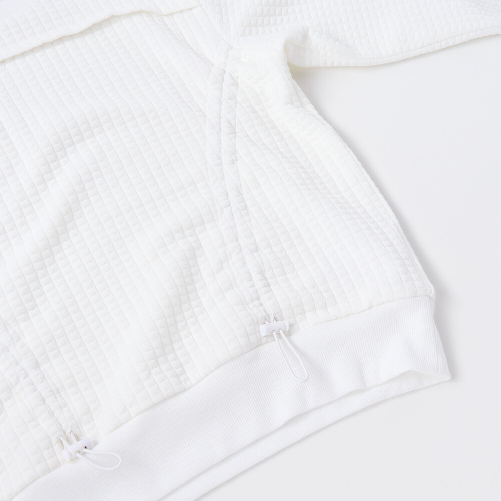 膨れジャガードトドロストトップス(130~160cm) ブラック 130cm