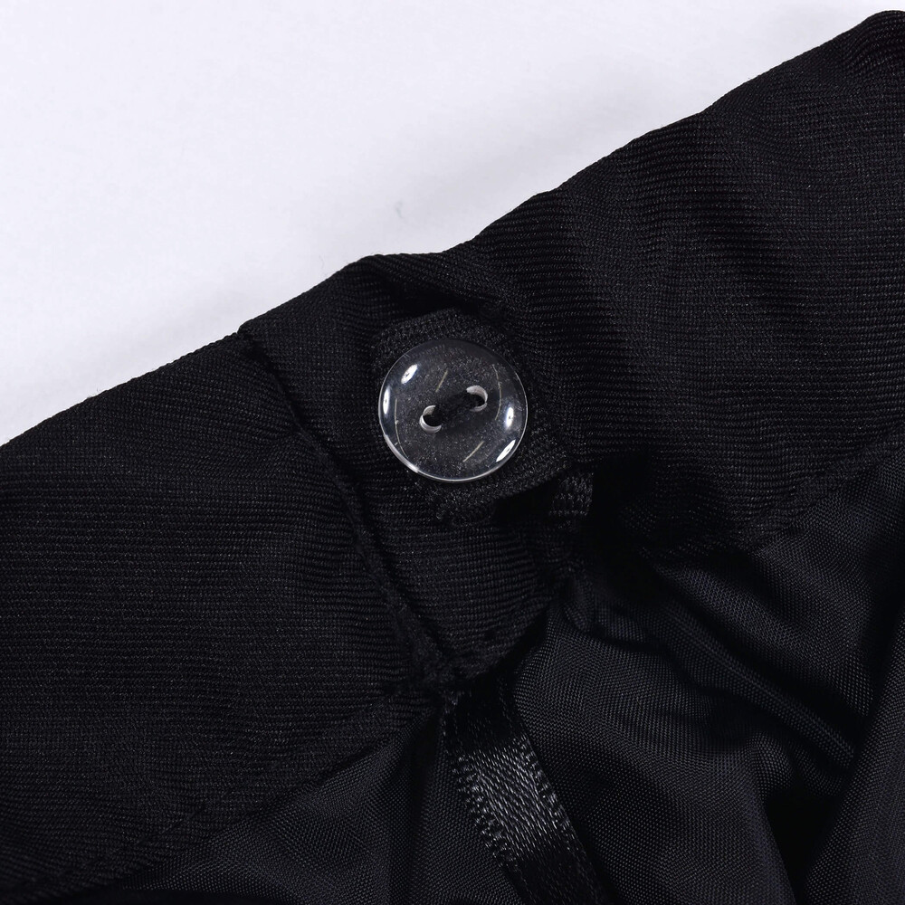 【ニコ☆プチ掲載】 プリーツ 巻き スカート パンツ(130cm~160cm) ブラック 130cm