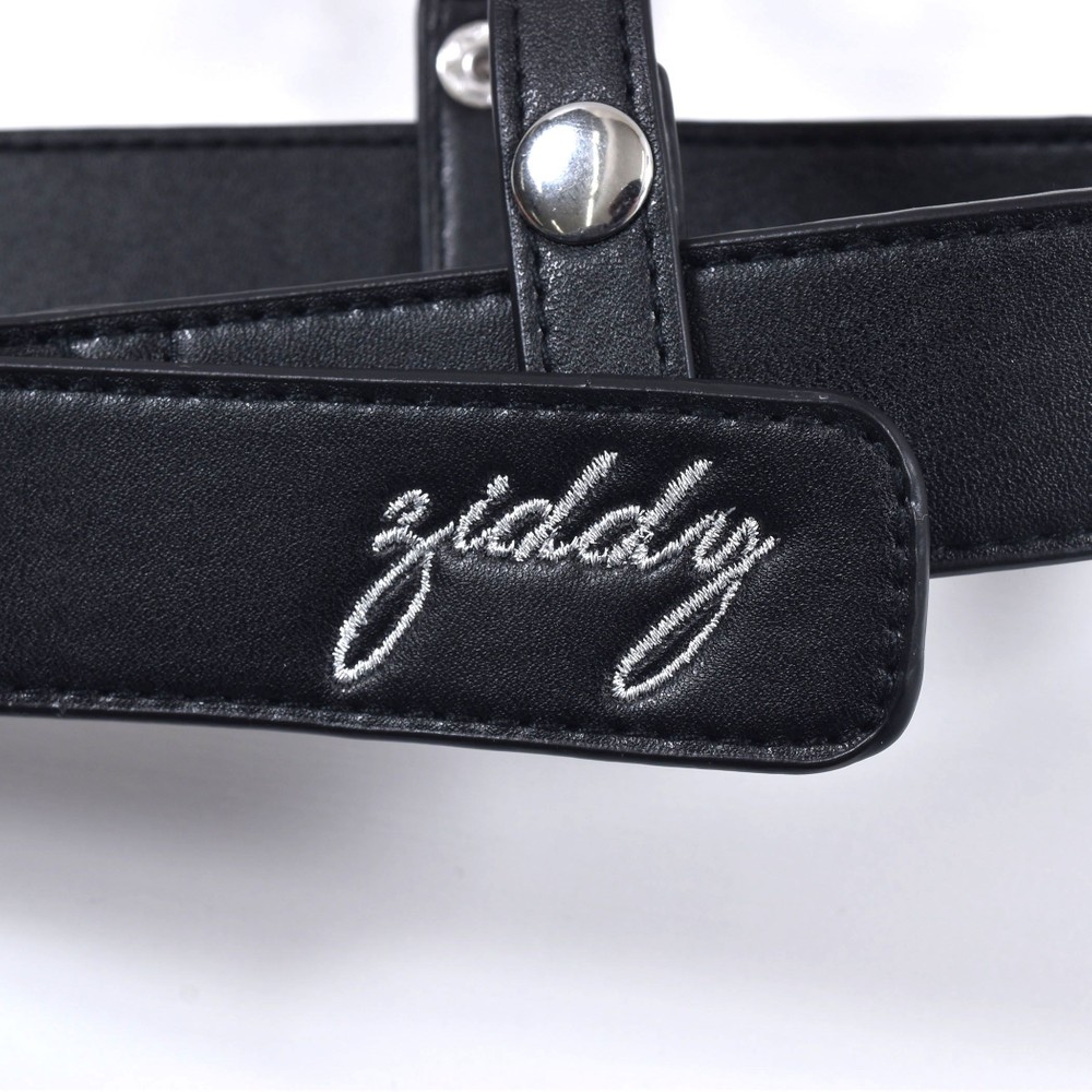 【ニコ☆プチ掲載】クリア エコレザー ハーネスベルト ホワイト ワンサイズ