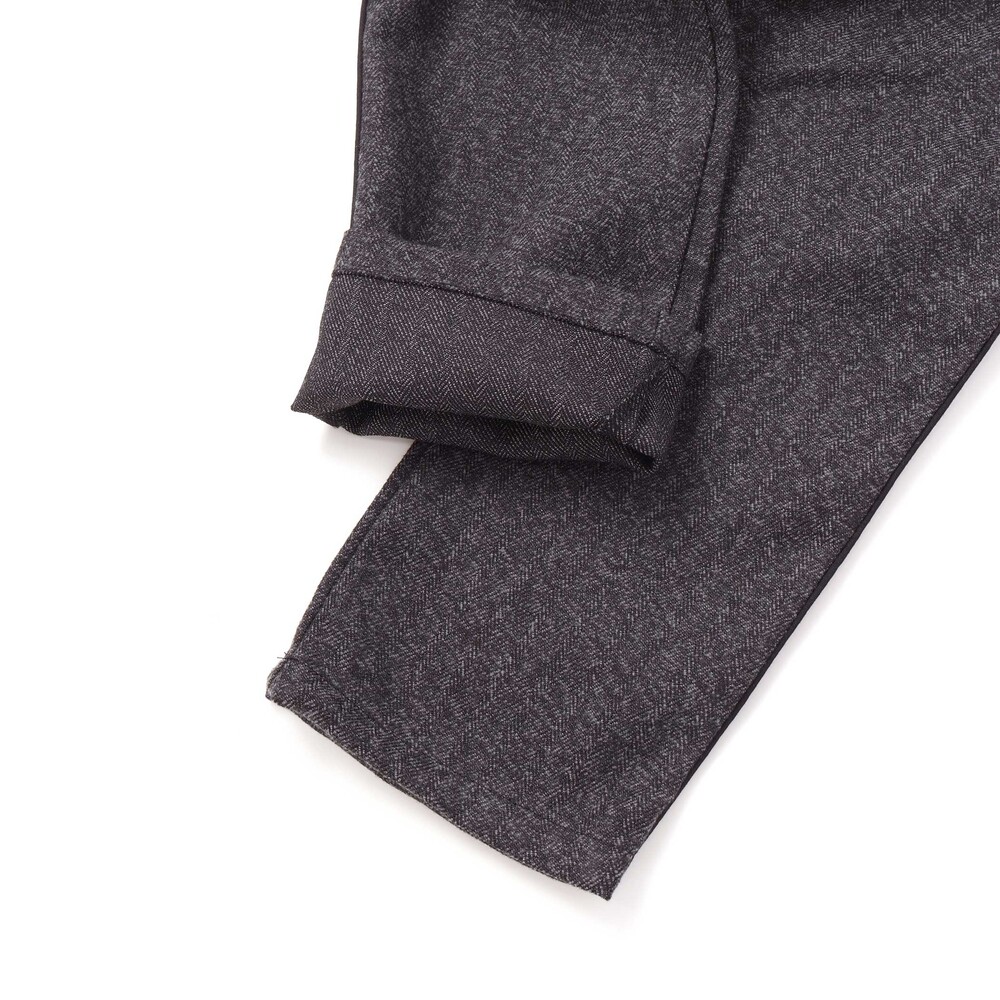 ヘリンボーンパイピングロングパンツ(95~160cm) グレー系 95cm