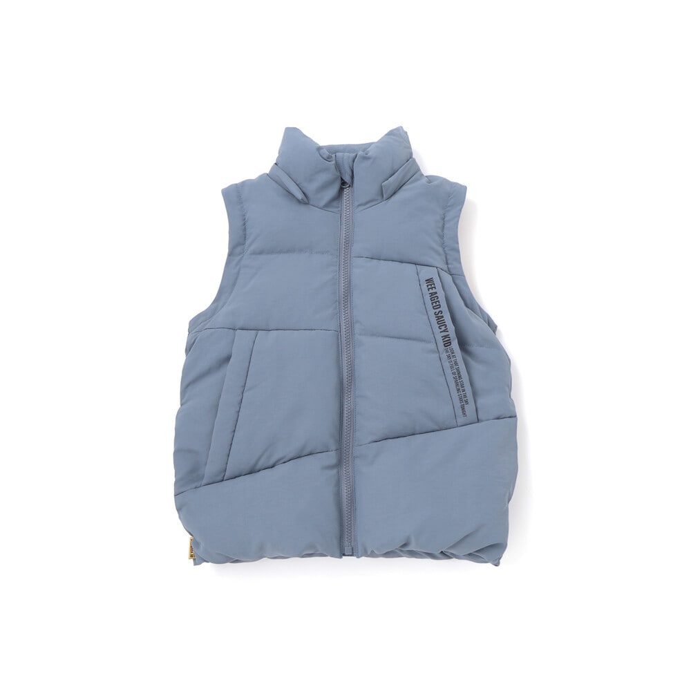 袖・フードタ取り外しダウンジャケット(110~160cm) ブルー 110cm