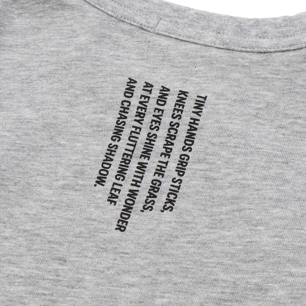 リップストップ切替カレッジロゴTシャツ(100~160cm) グレー 100cm